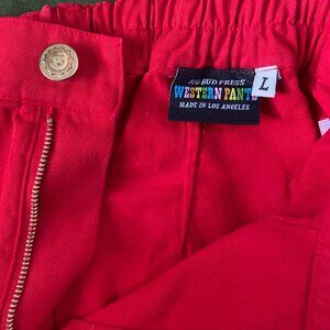 Big Bud Press Western Pants in Red - Size Large